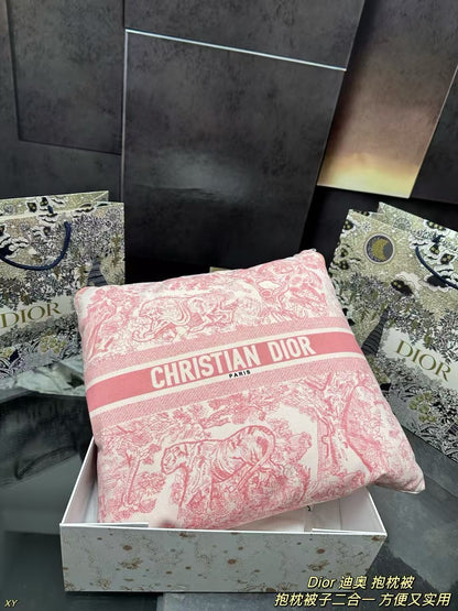 Dior Pillow Blanket Cushion