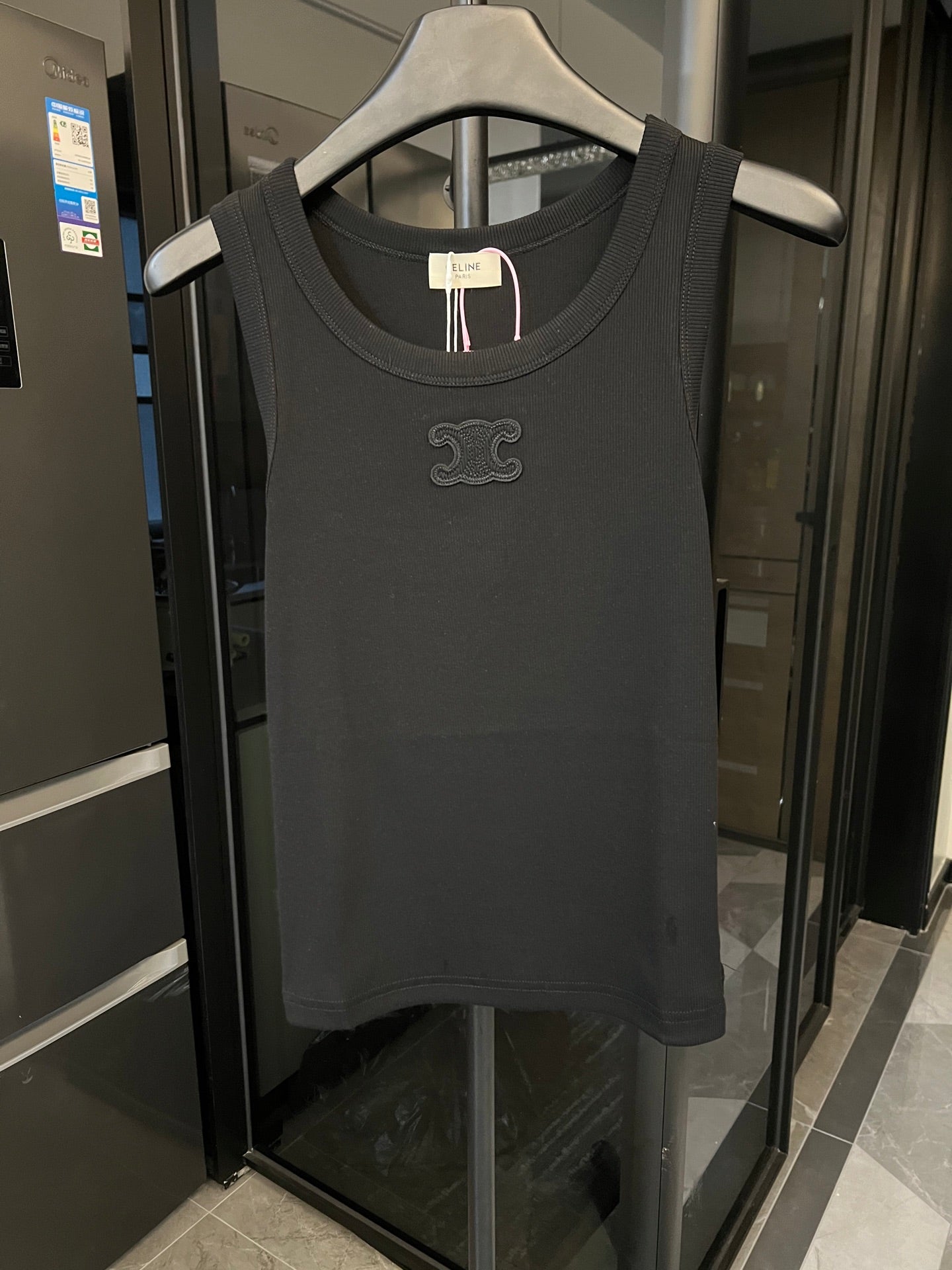 Celine Triomphe Embroidered Knit Vest – 2025SS Collection