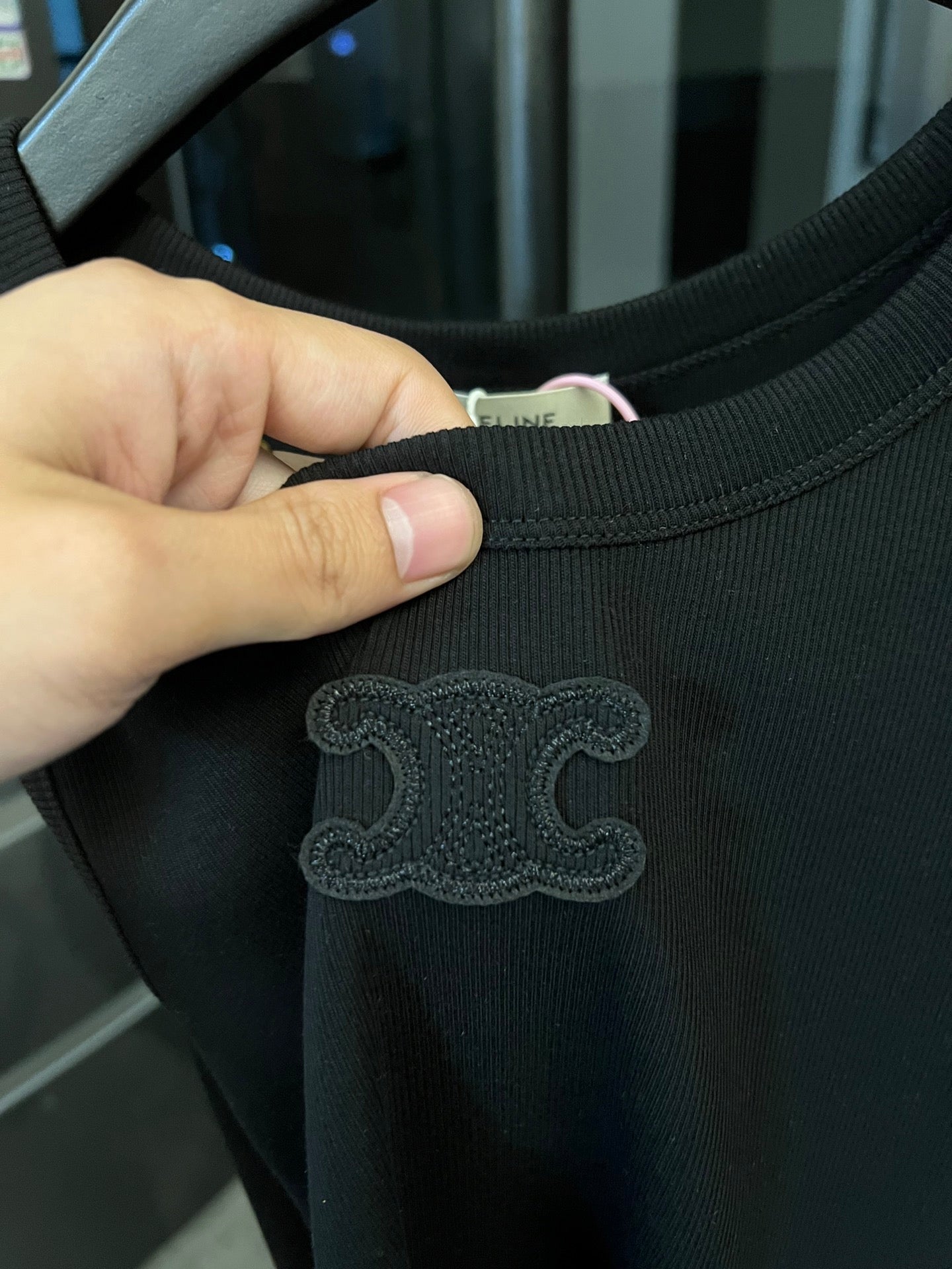Celine Triomphe Embroidered Knit Vest – 2025SS Collection