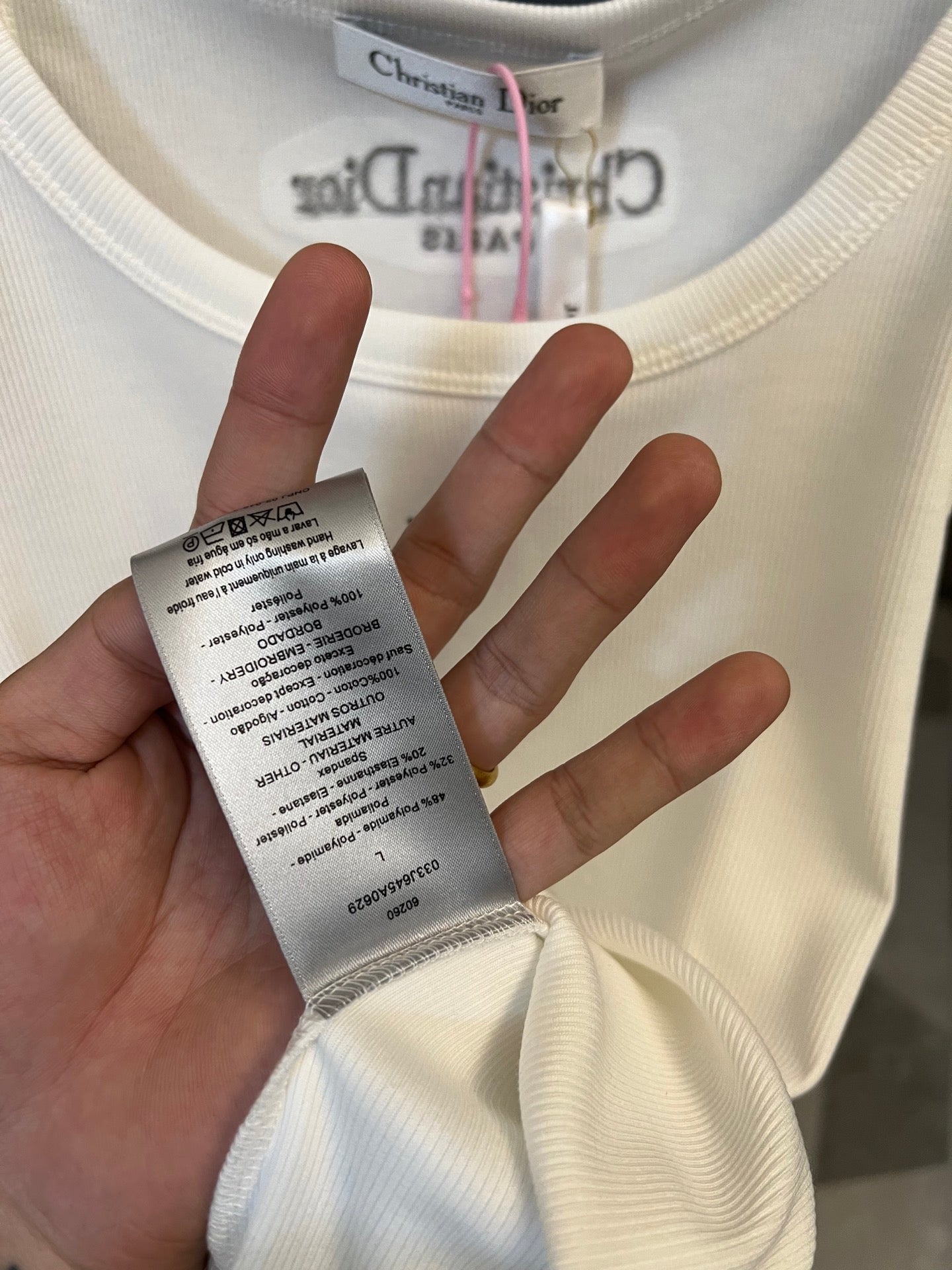 Dior Bee Embroidery Knit Tank Top – 25SS
