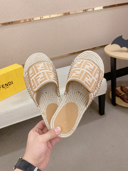 Fendi FF Monogram Luxury Slides – Summer Collection