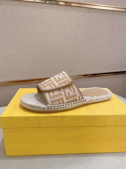 Fendi FF Monogram Luxury Slides – Summer Collection