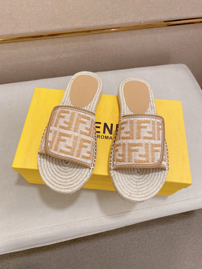 Fendi FF Monogram Luxury Slides – Summer Collection