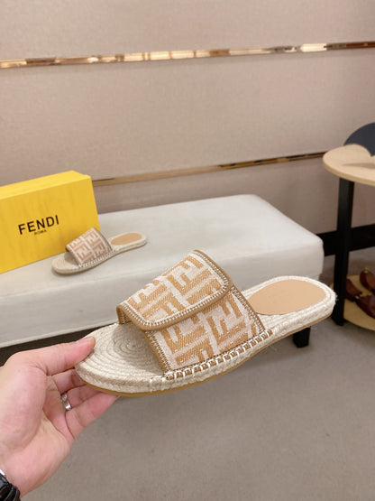Fendi FF Monogram Luxury Slides – Summer Collection