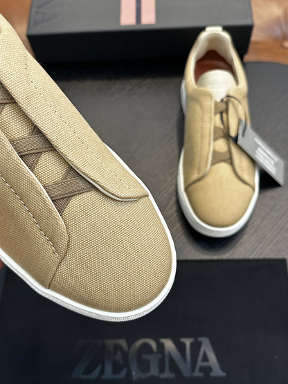 Zegna Triple Stitch Low-Top Sneakers