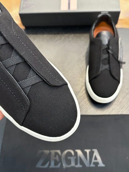 Zegna Triple Stitch Low-Top Sneakers