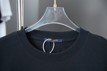 Louis Vuitton Denim Patchwork Rhinestone T-Shirt – 26SS Early Spring Collection