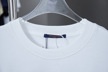 Louis Vuitton Denim Patchwork Rhinestone T-Shirt – 26SS Early Spring Collection