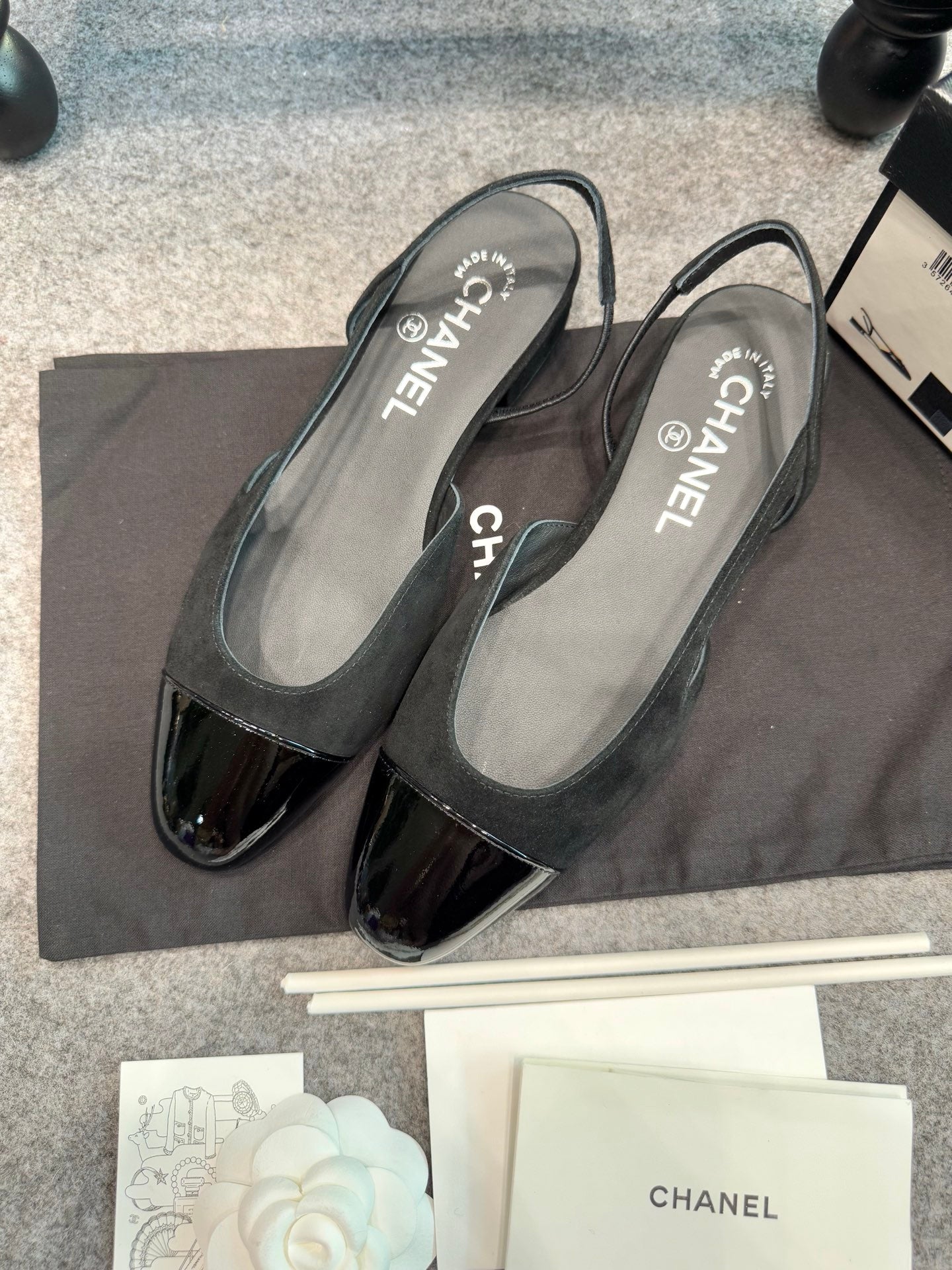 Chanel Suede Slingback Heels