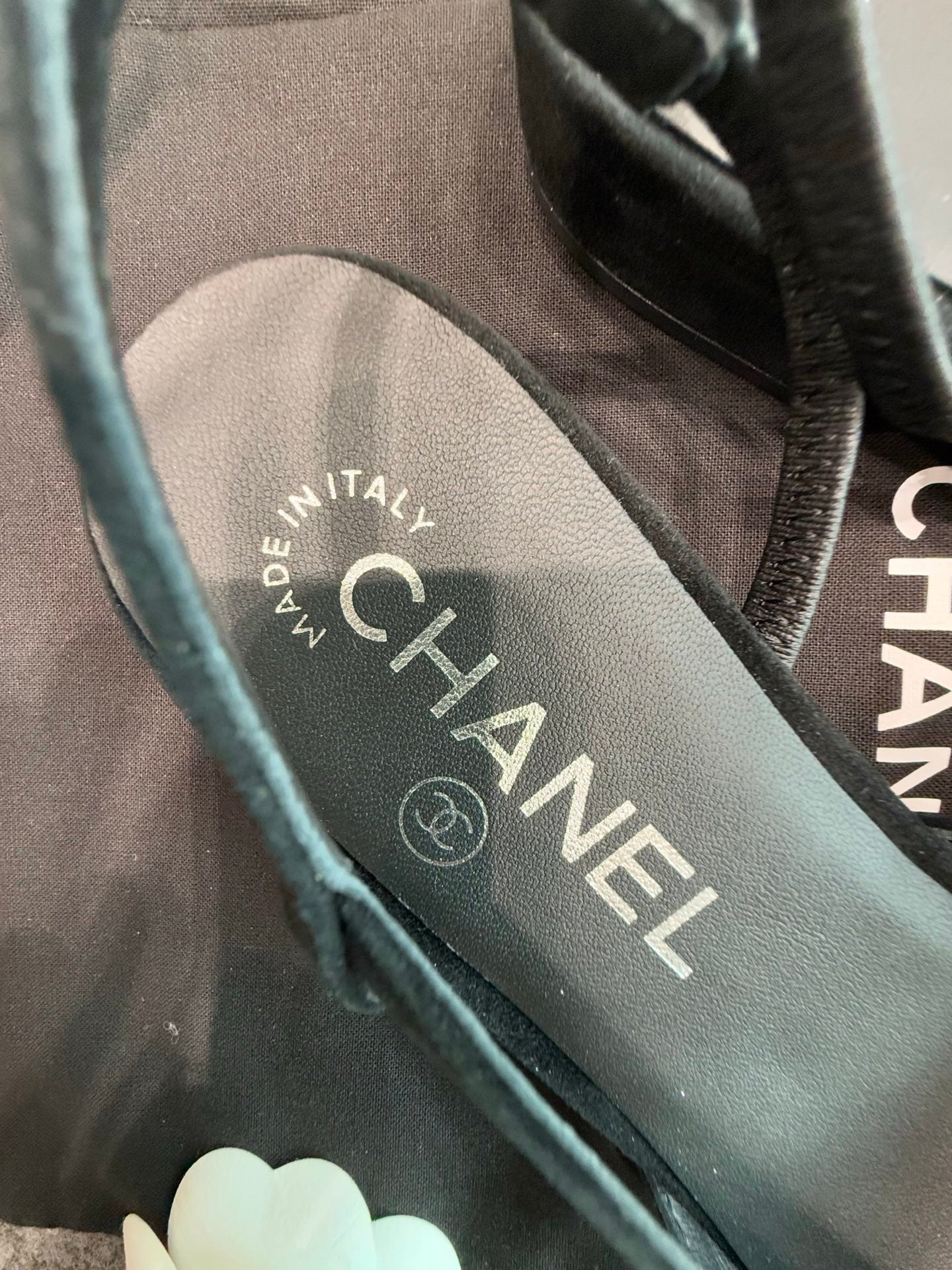 Chanel Suede Slingback Heels