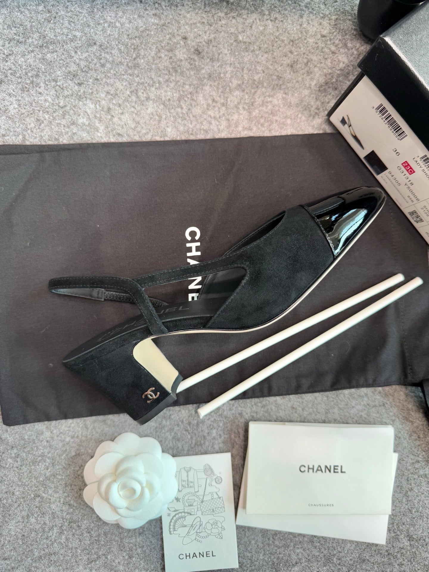 Chanel Suede Slingback Heels
