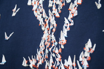 Louis Vuitton Colorful Embroidery Sailing Boat T-Shirt – 26SS Early Spring Collection