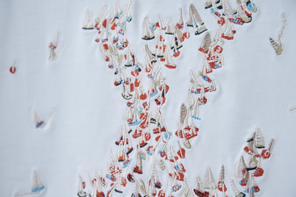 Louis Vuitton Colorful Embroidery Sailing Boat T-Shirt – 26SS Early Spring Collection