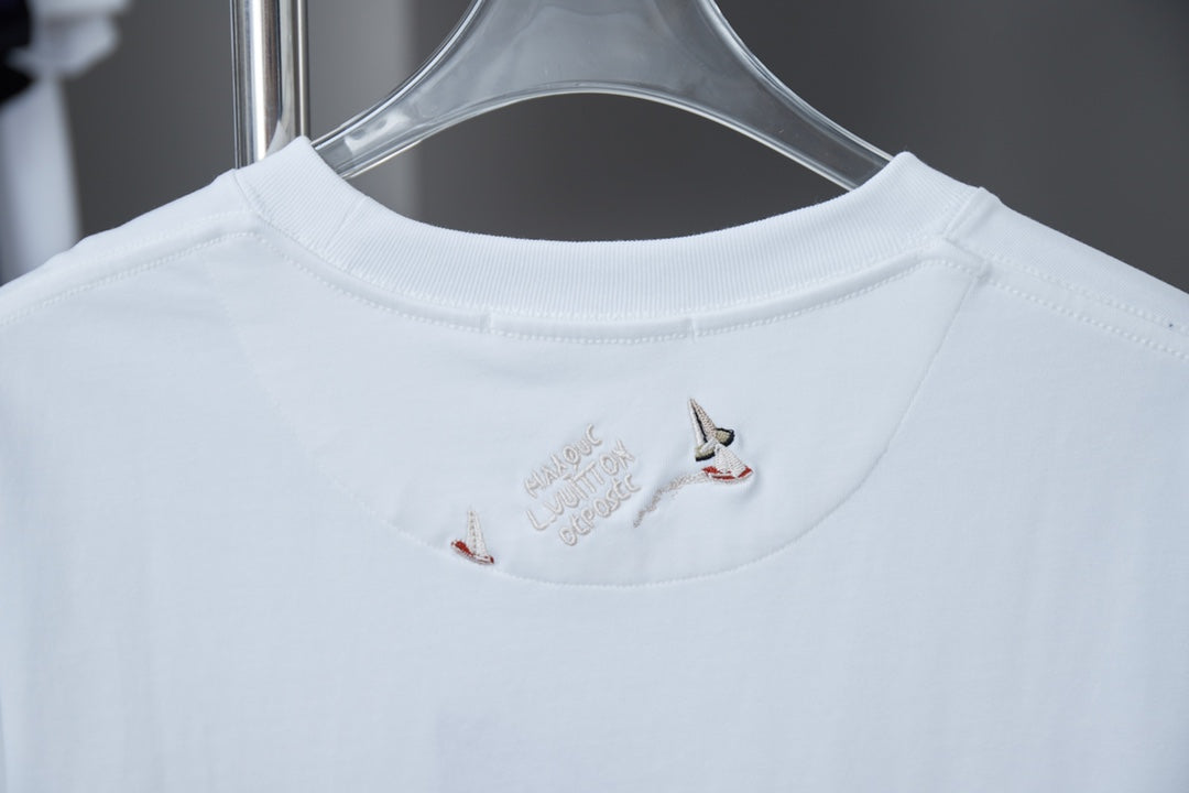 Louis Vuitton Colorful Embroidery Sailing Boat T-Shirt – 26SS Early Spring Collection