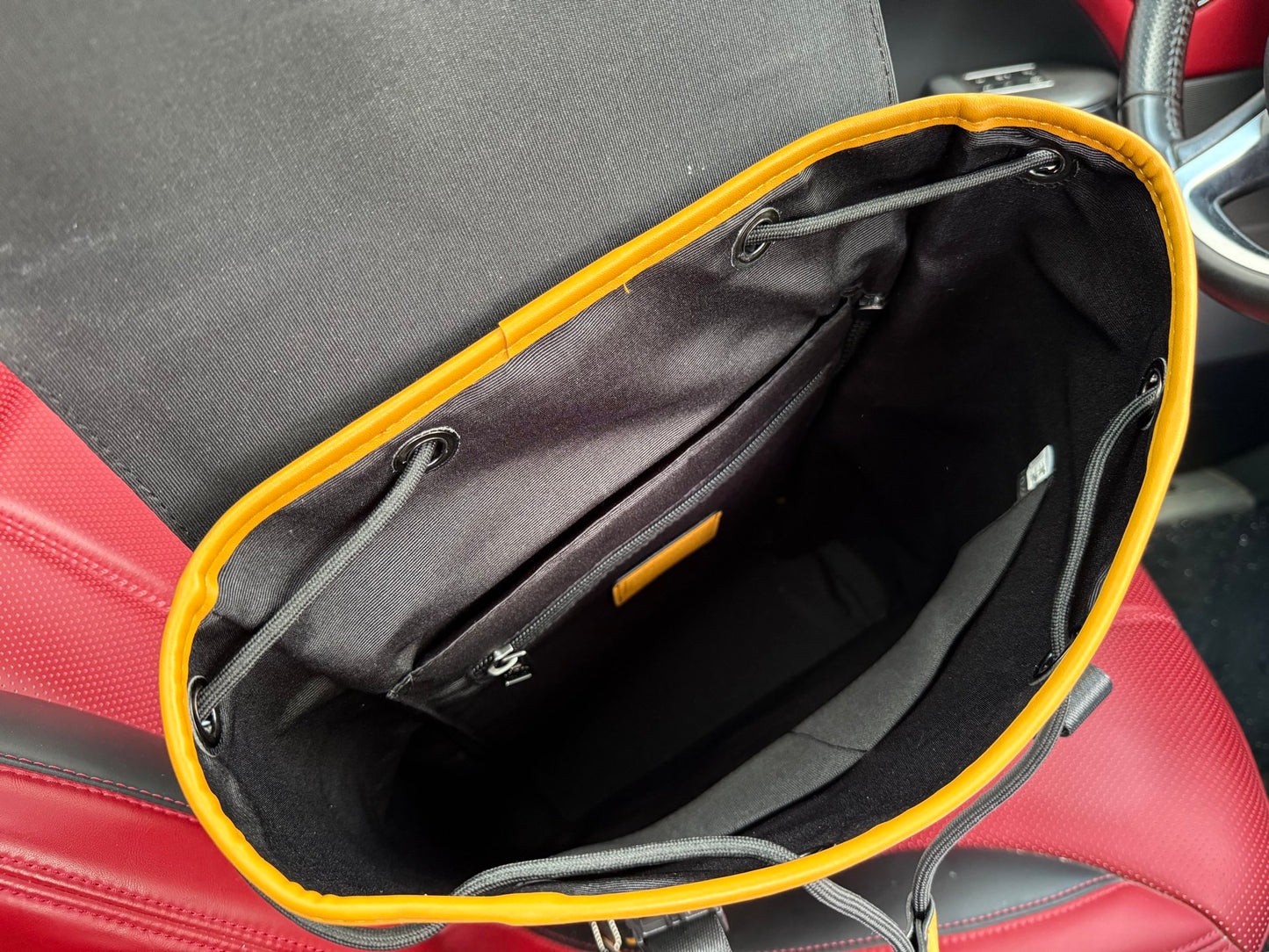 Coach Track 27 Color-Block Leather Backpack