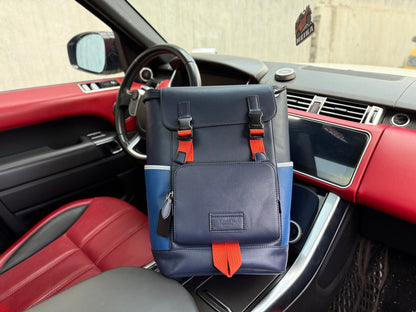 Coach Track 27 Men's Color-block Leather Backpack