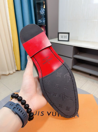 Louis Vuitton Men's Business Casual Leather Shoes