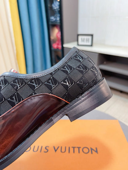 Louis Vuitton Men's Business Casual Leather Shoes
