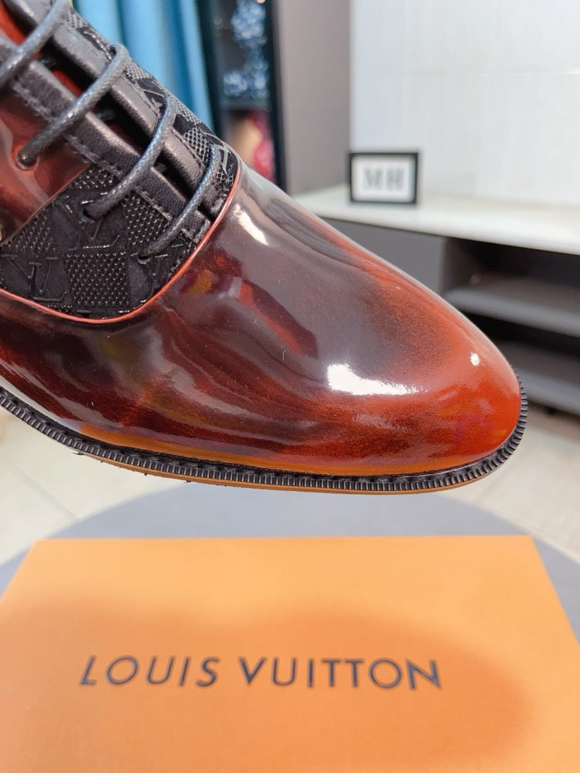 Louis Vuitton Men's Business Casual Leather Shoes