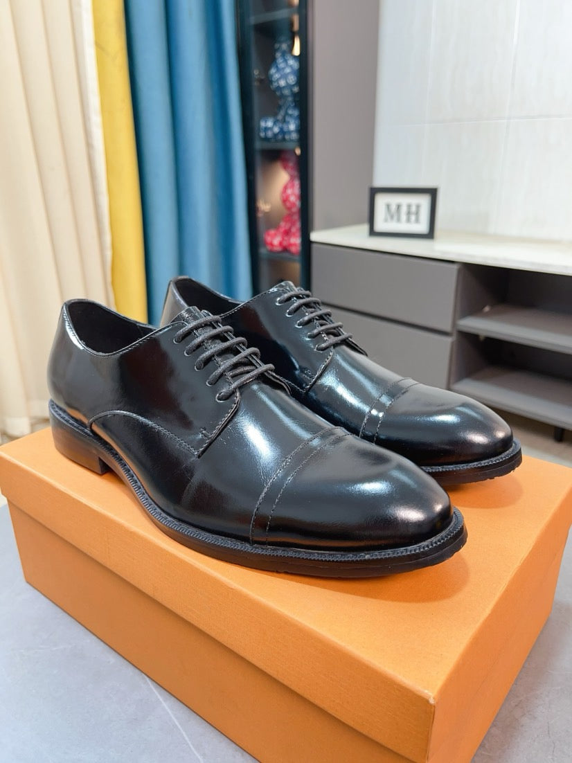Louis Vuitton Men's Business Casual Leather Shoes
