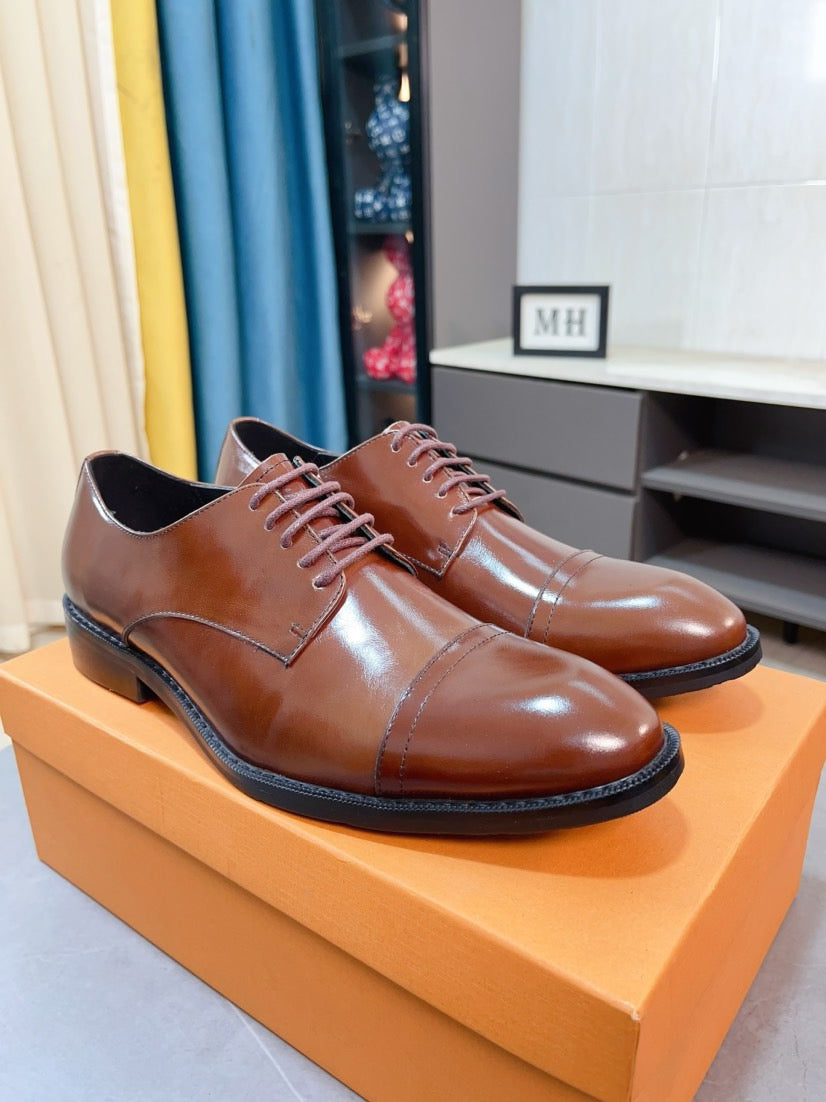 Louis Vuitton Men's Business Casual Leather Shoes