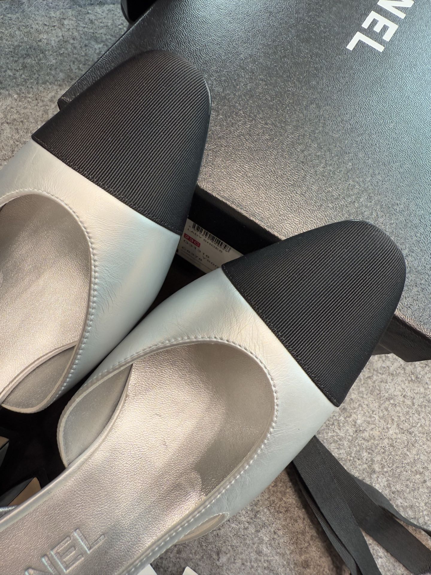 Chanel Silver Slingback Heels