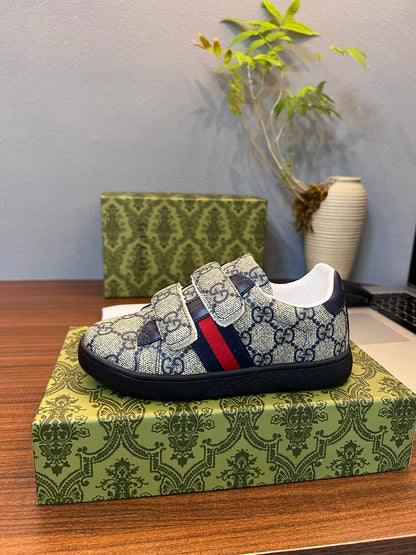 Gucci Kids Sheepskin-Lined Sneakers
