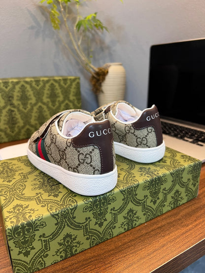 Gucci Kids Sheepskin-Lined Sneakers