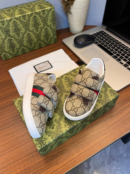 Gucci Kids Sheepskin-Lined Sneakers