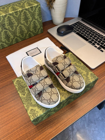 Gucci Kids Sheepskin-Lined Sneakers