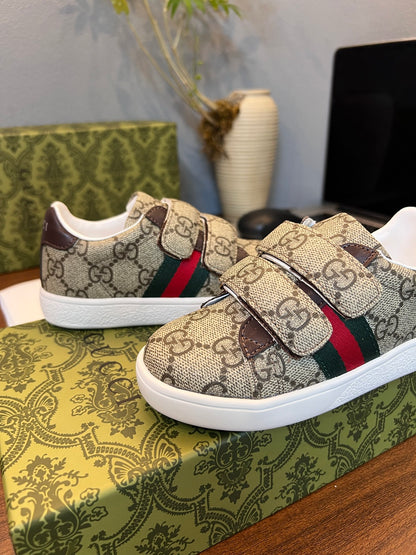 Gucci Kids Sheepskin-Lined Sneakers