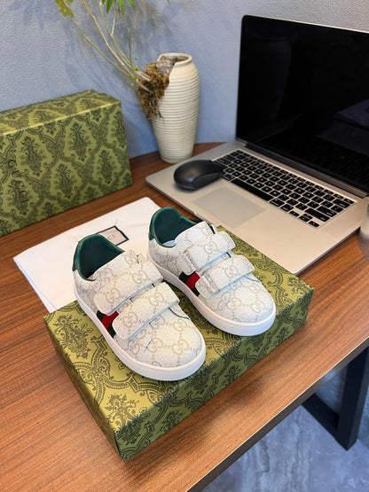Gucci Kids Sheepskin-Lined Sneakers