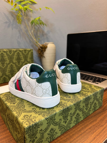 Gucci Kids Sheepskin-Lined Sneakers