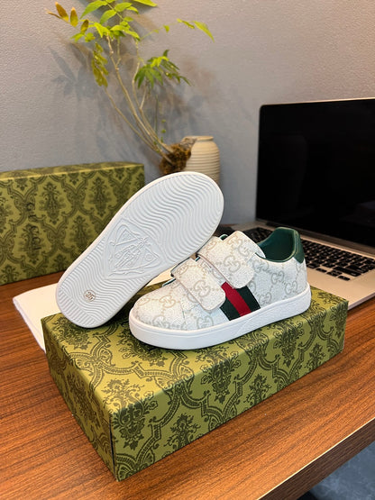 Gucci Kids Sheepskin-Lined Sneakers