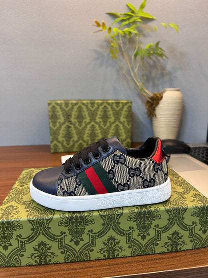 Gucci Kids Sheepskin-Lined Sneakers