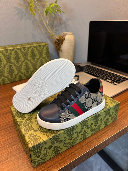 Gucci Kids Sheepskin-Lined Sneakers