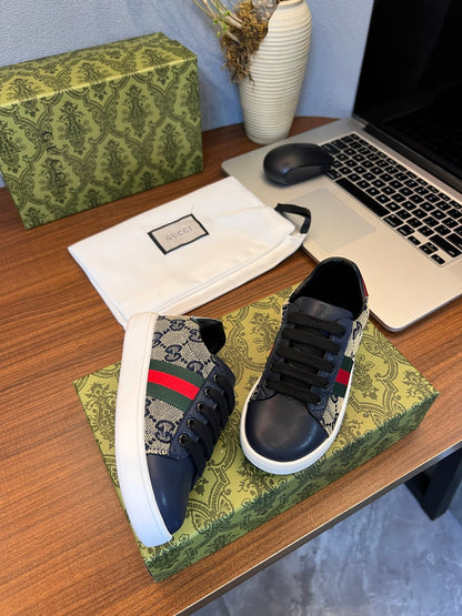 Gucci Kids Sheepskin-Lined Sneakers