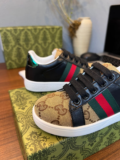 Gucci Kids Sheepskin-Lined Sneakers