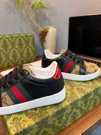 Gucci Kids Sheepskin-Lined Sneakers