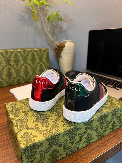 Gucci Kids Sheepskin-Lined Sneakers