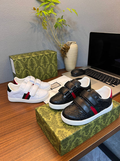 Gucci Kids Sheepskin-Lined Sneakers