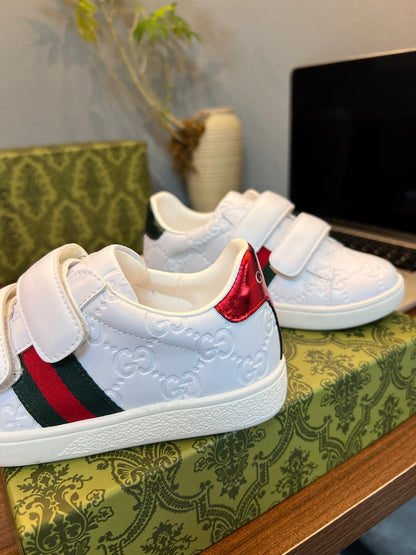 Gucci Kids Sheepskin-Lined Sneakers