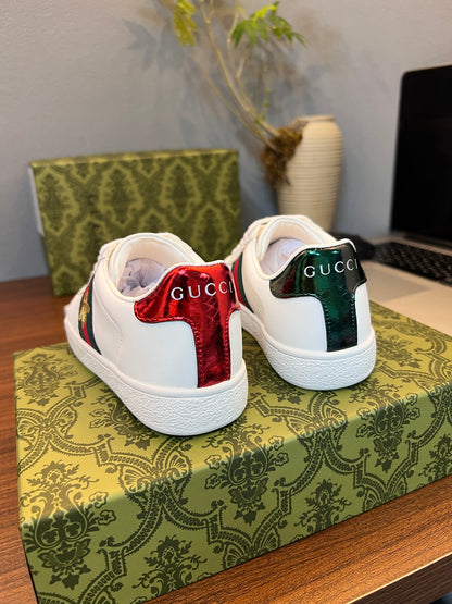 Gucci Kids Sheepskin-Lined Sneakers