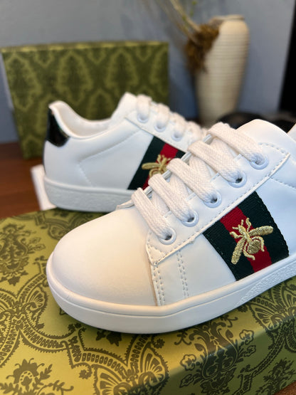 Gucci Kids Sheepskin-Lined Sneakers