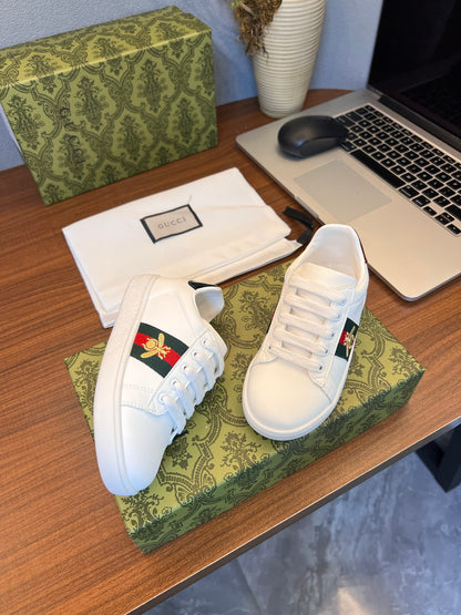 Gucci Kids Sheepskin-Lined Sneakers
