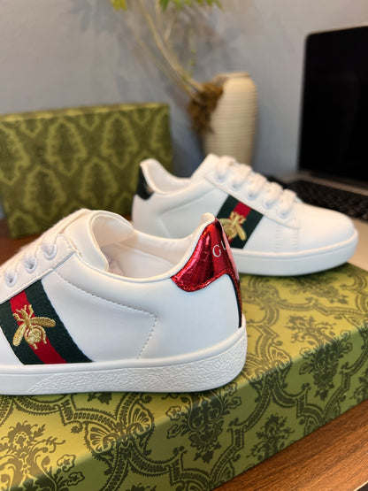 Gucci Kids Sheepskin-Lined Sneakers