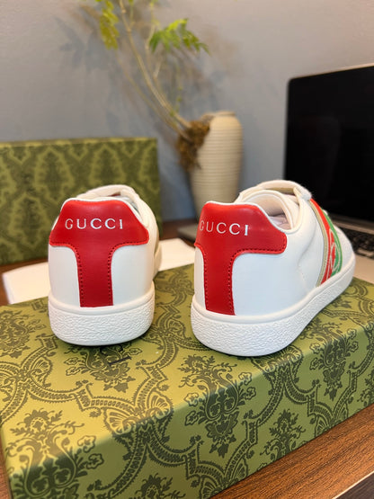 Gucci Kids Sheepskin-Lined Sneakers