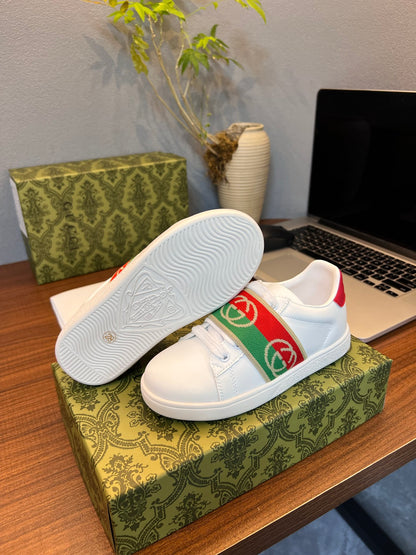 Gucci Kids Sheepskin-Lined Sneakers
