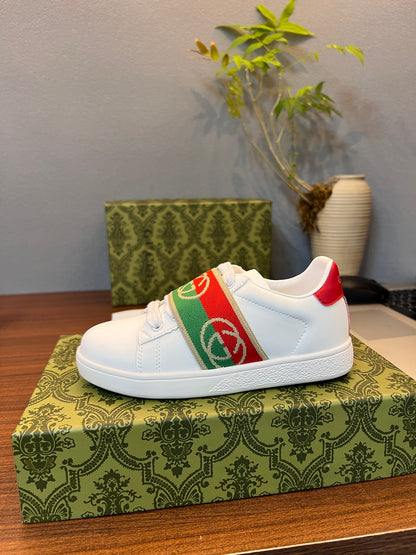 Gucci Kids Sheepskin-Lined Sneakers