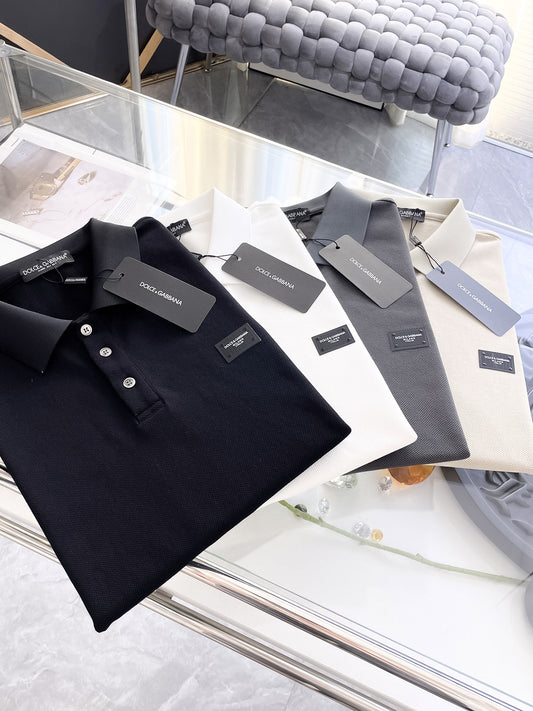 Dolce & Gabbana Minimalist Piqué Polo Shirt – Spring/Summer Collection – 2026